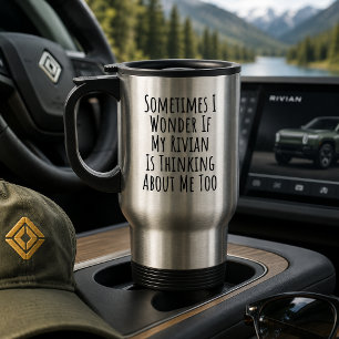Lustiger Rivian Wagen Reisebecher