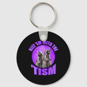Lustiger Rizz Em With The Tism Meme Autistischer W Schlüsselanhänger