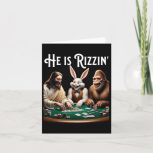 Lustiger Rizz Er ist Rizzin Jesus  Karte