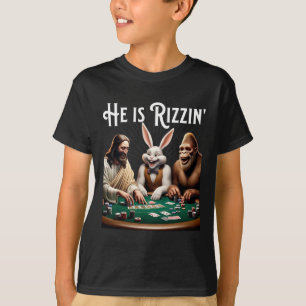 Lustiger Rizz Er ist Rizzin Jesus T-Shirt