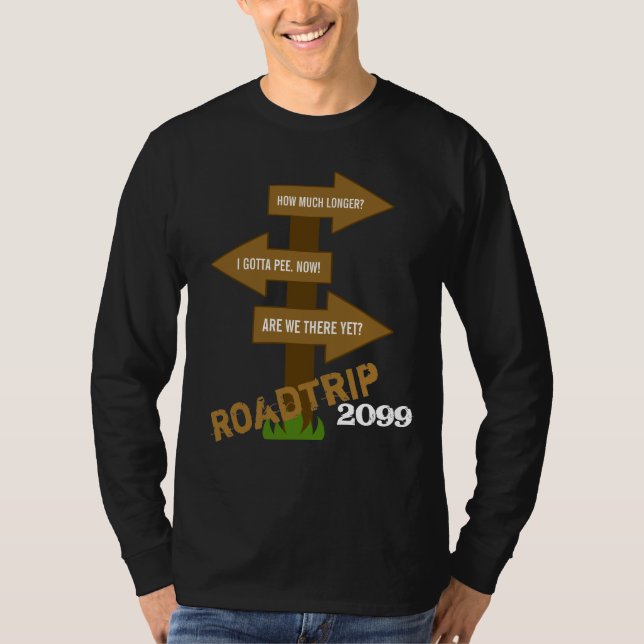 Lustiger Roadtrip kundengerechter T - Shirt (Vorderseite)