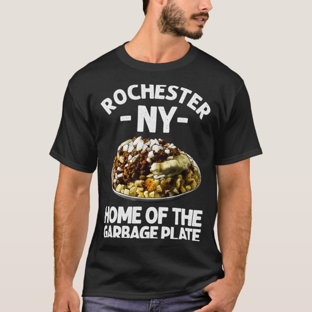 Lustiger Rochester Ny Müll Teller Geschenk Cooler  T-Shirt (Vorderseite)