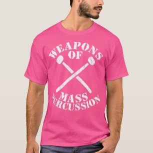 Lustiger Rock-Schlagzeuger Waffen der Massen-Percu T-Shirt