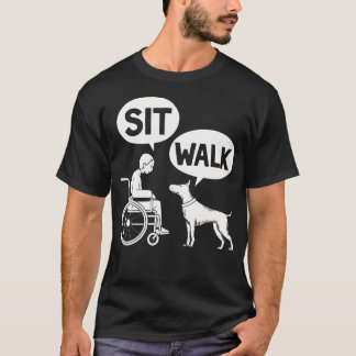 Lustiger Rollstuhl für Hunde für Hundebesitzer T-Shirt