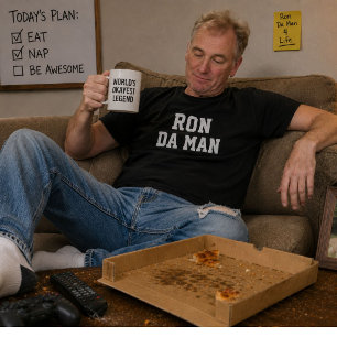 Lustiger Ron Da Man T-Shirt