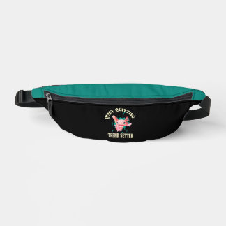 Lustiger Rosa Axolotl Quiet Quitting Trendsetter Bauchtasche