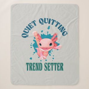 Lustiger Rosa Axolotl Ruhiger Trendsetter für inne Sherpadecke