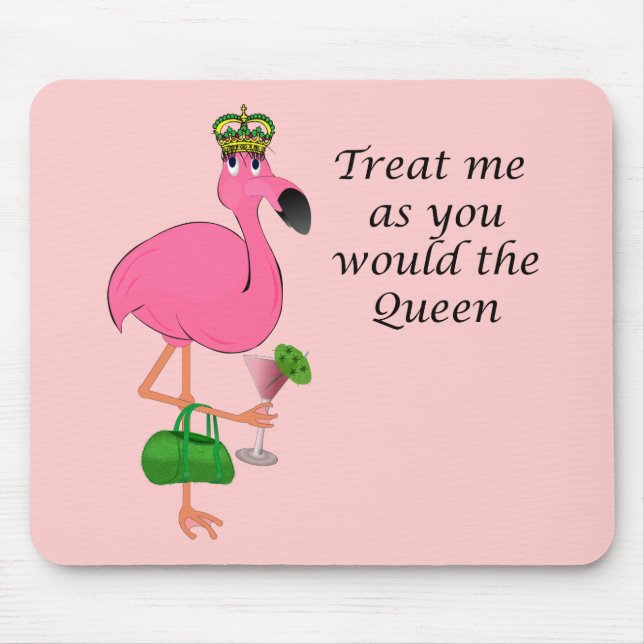 Lustiger rosa Flamingo Mousepad (Vorne)