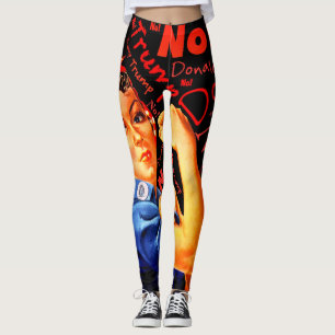 Lustiger "Rosie" und "kein Trumpf " Leggings