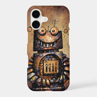 Lustiger rostiger Steampunk Roboter
