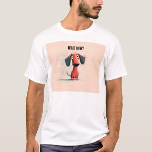 Lustiger roter Hund – Whimsical Cartoon Haustier K T-Shirt