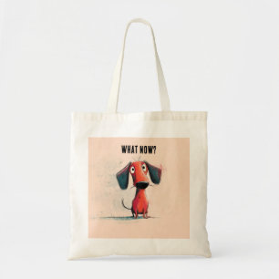 Lustiger roter Hund – Whimsical Cartoon Haustier K Tragetasche