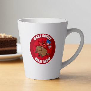 Lustiger Roter Kardinal - Mach Kaffee wieder großa Milchtasse