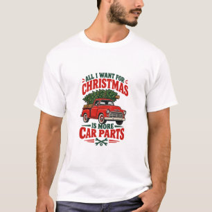 Lustiger roter Pickup-Truck Alles, was ich zu Weih T-Shirt