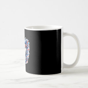 Lustiger roter weißer und Wuff Sibirischer Husky H Kaffeetasse