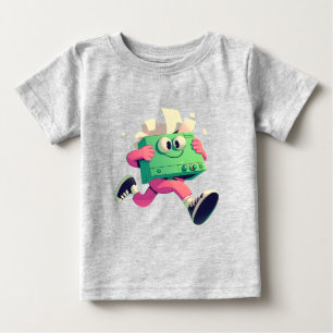 Lustiger Rückkehr-in-die-Schule-Vorratskartons-Car Baby T-shirt