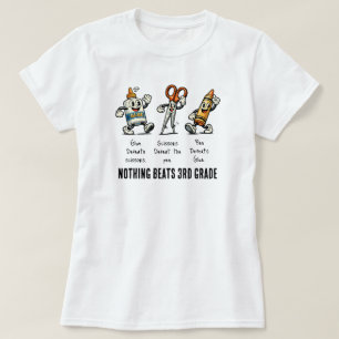Lustiger Rückkehr zur Schule, nichts schlägt die 3 T-Shirt