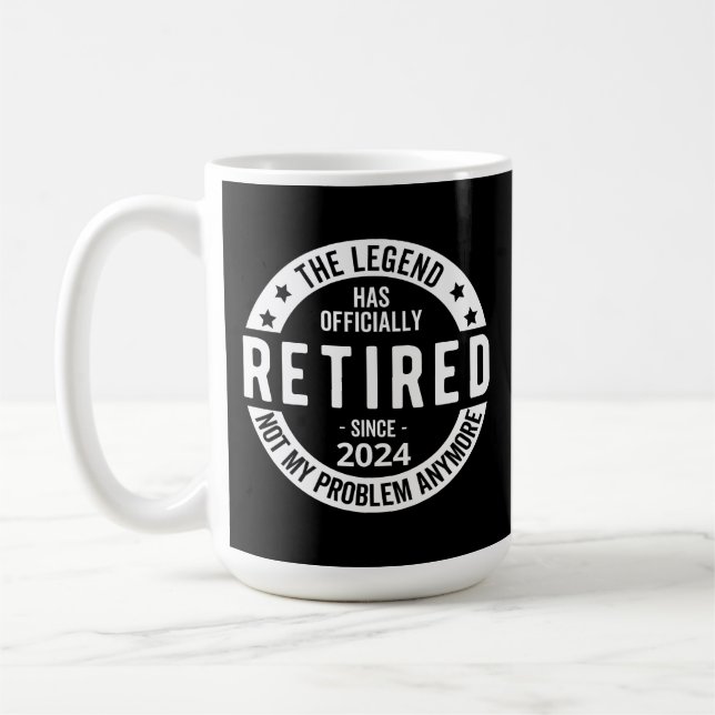 Lustiger Ruhestand 2024 Kaffeetasse (Links)