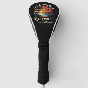 Lustiger Ruhestand Es ist 5 Uhr überall Golf Headcover