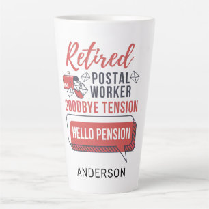 Lustiger Ruhestand für pensionierten Briefträger u Milchtasse
