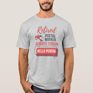 Lustiger Ruhestand für pensionierten Briefträger u T-Shirt