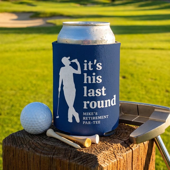 Lustiger Ruhestand Golf Blau Dosenkühler (Von Creator hochgeladen)