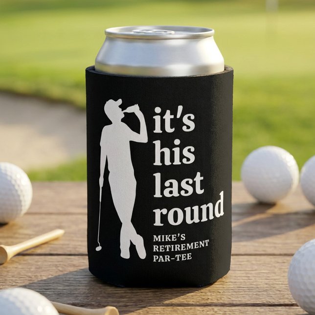 Lustiger Ruhestand Golf Schwarz Dosenkühler (Von Creator hochgeladen)