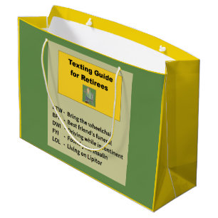 Lustiger Ruhestand Große Geschenktüte