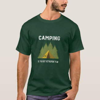 Lustiger Ruhestand im Camping T-Shirt