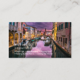 Lustiger Ruhestand, Italienischer Kanal, DIY-Beruf Visitenkarte