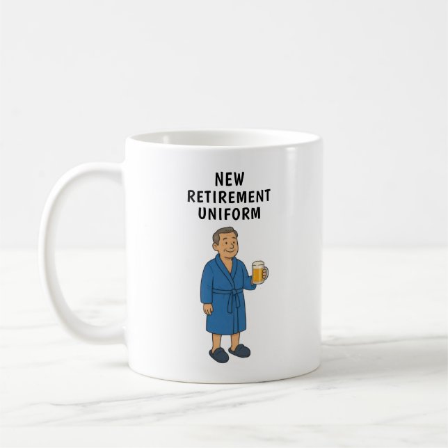 Lustiger Ruhestand Kaffeetasse (Links)