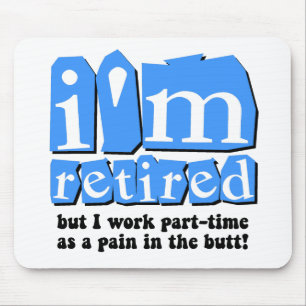 Lustiger Ruhestand Mousepad