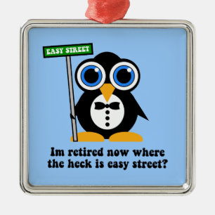 lustiger Ruhestand Ornament Aus Metall