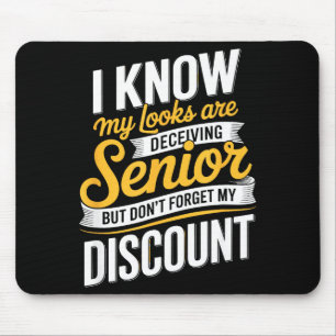 Lustiger Ruhestand Senioren Spruch  Mousepad