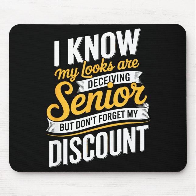 Lustiger Ruhestand Senioren Spruch  Mousepad (Vorne)