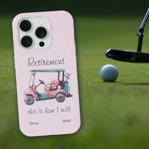 Lustiger Ruhestand So rolle ich Golfwagen-Geschenk iPhone 15 Pro Hülle