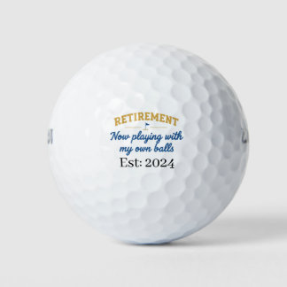 Lustiger Ruhestands-Golfball Golfball