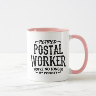 Lustiger Ruhestandspostbote für Rentnerpostmitarbe Tasse