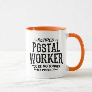 Lustiger Ruhestandspostbote Rentner Postbeamter Mu Tasse