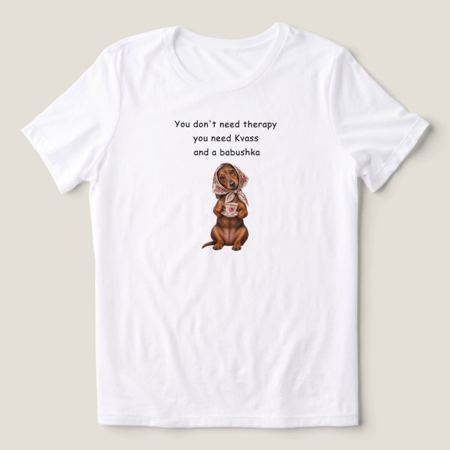 Lustiger russischer Humor Tri-Blend Shirt (Design Vorderseite)