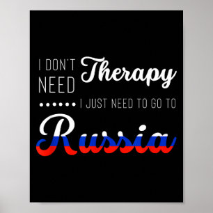 Lustiger Russland Sommerurlaub Reise Souvenir Zita Poster