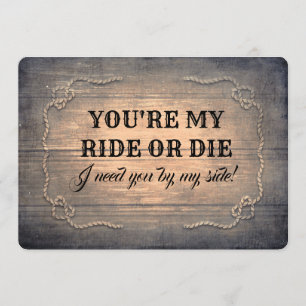 Lustiger rustikaler einladung