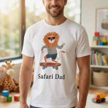 Lustiger Safari-Vater-T-Shirt zum Vatertag 