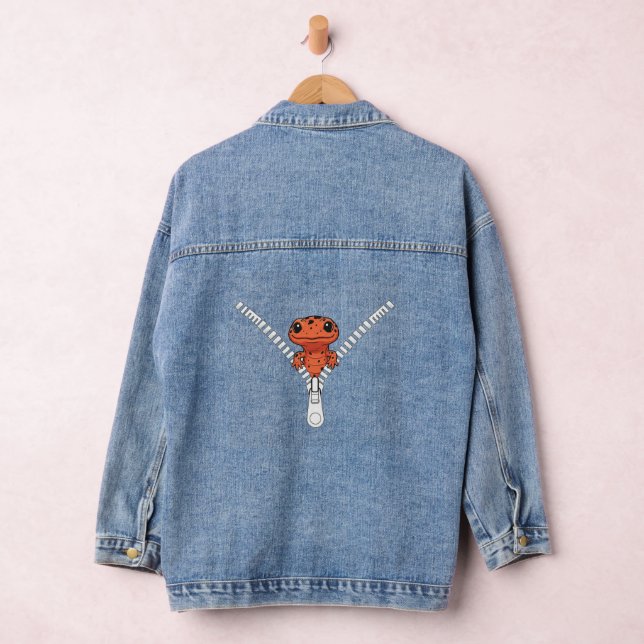 Lustiger Salamander Blick Jeansjacke (Hangar)