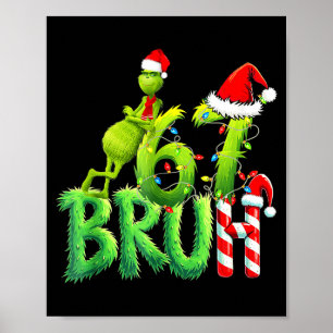 Lustiger Santa Bruh Weihnachts-Meme 6 Geschenk Män Poster