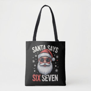 Lustiger Santa sagt sechs sieben Weihnachten 67 Me