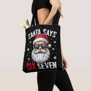 Lustiger Santa sagt sechs sieben Weihnachten 67 Me