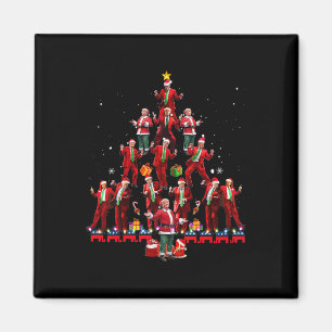Lustiger Santa Trump Tanz Baum Weihnachten Schlafa Magnet