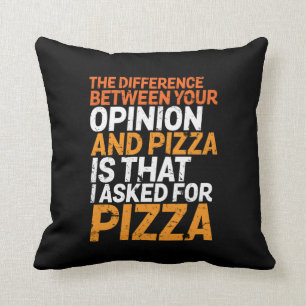 Lustiger Sarkasmus Humor Ich habe Pizza bestellt, Kissen
