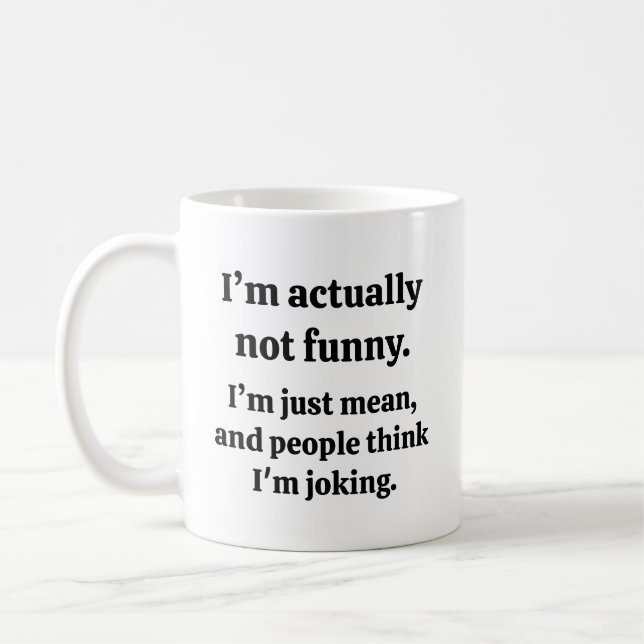 Lustiger sarkastischer Arbeitskollege Kaffeetasse (Links)